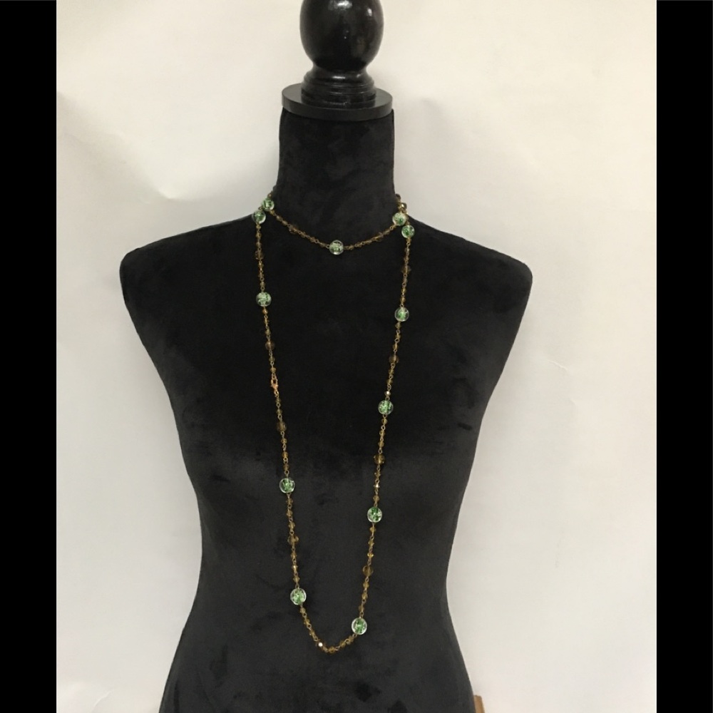 Gorgeous amber and jade beads-wear wrapped or long